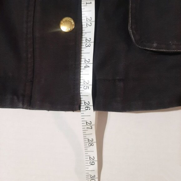 Juicy Couture womens xsmall jacket black denim gold zip up buttons L.A. Y2k xs - Picture 11 of 12